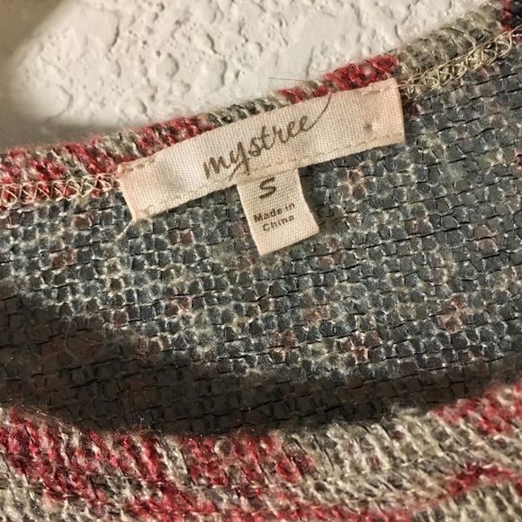 ✨✨Mystree Wool Blend Fit & Flare Floral Knit Sweater - Picture 6 of 7